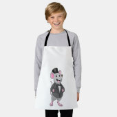 リボンを付けたネズミの花婿 エプロン (着用した状態)