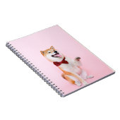 リボンを付けた犬のノートブック ノートブック (右側)