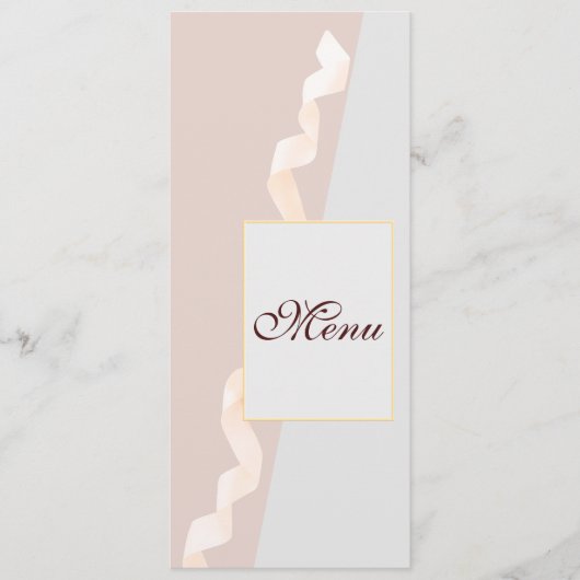 リボンを使用したソフトな紫とグレーの効果 メニュー (正面)