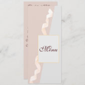 リボンを使用したソフトな紫とグレーの効果 メニュー (正面/裏面)