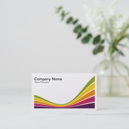 リボンウェーブ – 色03b 名刺 (スタンド正面)