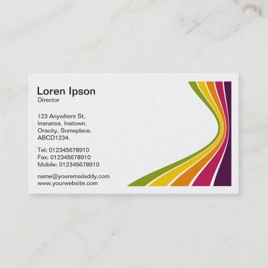 リボンウェーブ – 色03b 名刺 (裏面)