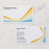 リボンウェーブ – 色04b 名刺 (正面/裏面)