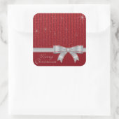 リボンエレガントと星 スクエアシール (バッグ)