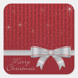 リボンエレガントと星 スクエアシール