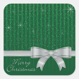 リボンエレガントと星 スクエアシール