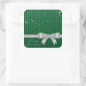 リボンエレガントと星 スクエアシール (バッグ)