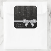 リボンエレガントと星 スクエアシール (バッグ)