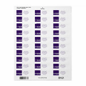 リボンエレガントと星 ラベル (フルシート)