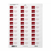 リボンエレガントと星 ラベル (フルシート)