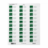 リボンエレガントと星 ラベル (フルシート)