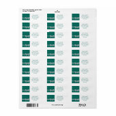 リボンエレガントと星 ラベル (フルシート)