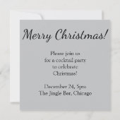 リボンエレガントと星 招待状 (裏面)