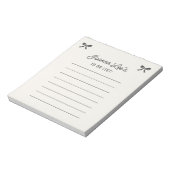 リボンエレガントリボン文房具 ノートパッド (回転)