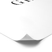 リボンカット歓迎のサイン ポスター (角)