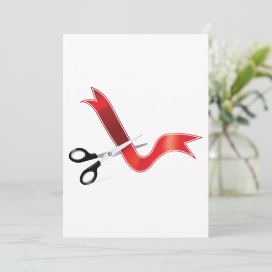 リボンカット 招待状 (スタンド正面)