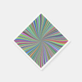 リボンカラフルスパイラル渦巻光学錯覚 スタンダードカクテルナプキン (角)