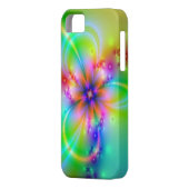 リボンカラフル付きの花 Case-Mate iPhoneケース (裏面左)