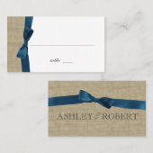 リボンカントリーブルー座席表 プレイスカード (正面/裏面)