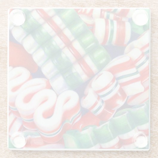 リボンキャンディガラス飲料用コースター ガラスコースター (裏面)