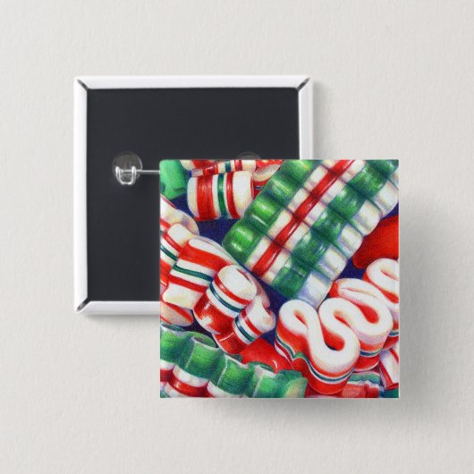 リボンキャンディスクエアボタン 缶バッジ (正面&裏面)