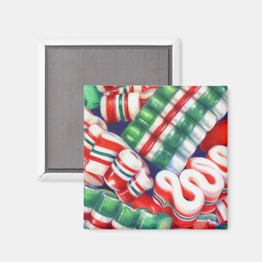 リボンキャンディスクエアマグネット マグネット (正面/裏面)