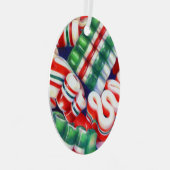 リボンキャンディメタルオーバルオーナメント メタルオーナメント (正面右)