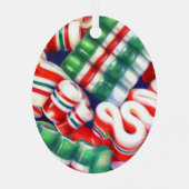 リボンキャンディメタルオーバルオーナメント メタルオーナメント (裏面)