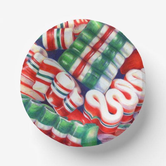 リボンキャンディー 7" 紙皿 (正面)