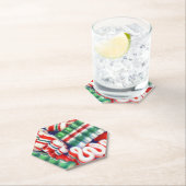 リボンキャンディ尖形六角紙コースター ペーパーコースター (インサイチュ)