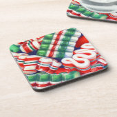 リボンキャンディ懸命プラスチックコースター コースター (左側)