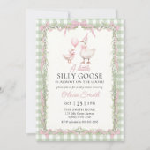 リボンギンガム シリーゴース ベビーシャワー 招待状 (正面)