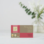 リボンクラシックケーキの名刺 名刺 (スタンド正面)