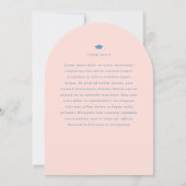 リボングラードアーチ写真卒業 招待状 (裏面)