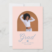 リボングラードアーチ写真卒業 案内状