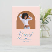 リボングラードアーチ写真卒業 案内状