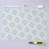 リボンスターキルトウッドブロック 薄葉紙 (クラフト)