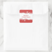 リボンストライプの スクエアシール (バッグ)