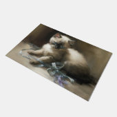 リボンタングステンシャメスキトン ドアマット (アングル)