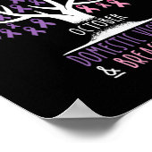 リボンツリー – 乳がんと家庭内暴力Aw ポスター (角)