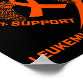 リボンハート白血病認識度のNepheのメモリ ポスター (角)