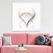 リボンハート キャンバスプリント (インサイチュ (リビング))