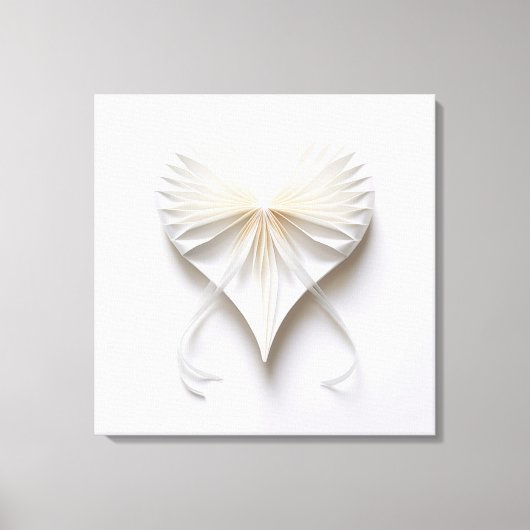 リボンハート キャンバスプリント (正面)