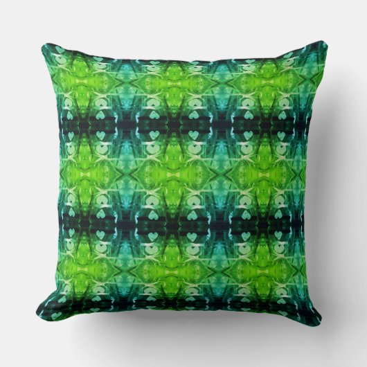 リボンハート クッション (正面)