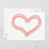 リボンハート ポストカード (正面/裏面)