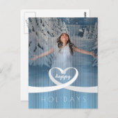 リボンハート ポストカード (正面/裏面)