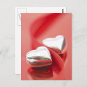 リボンハート ポストカード (正面/裏面)
