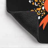 リボンバタフライ白血病認識度生存者ギフト マウスパッド (コーナー)