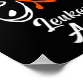 リボンバタフライAml白血病認識度88 ポスター (角)