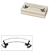 リボンバナーヴィンテージラバーアートスタンプ ラバースタンプ (押印)